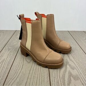 Sorel Women's Joan Now Chelsea Boots US7 Honest Beige, Gum 2 (orange) $190